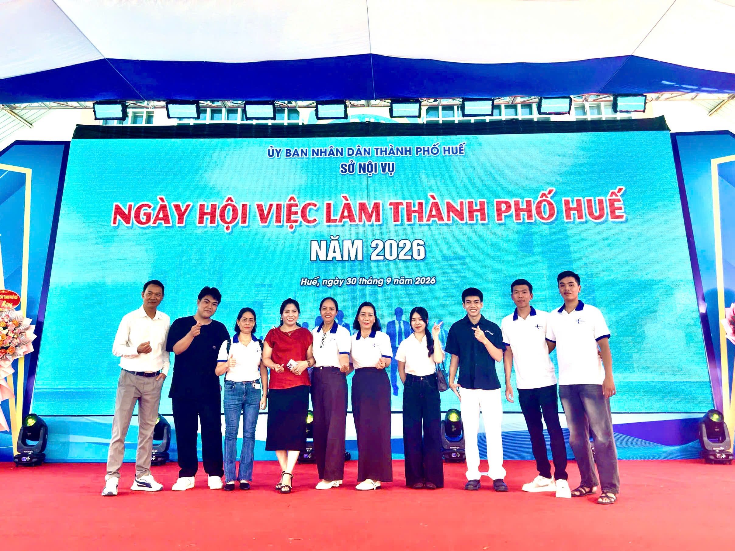 Đội ngũ TRAENCO Huế tại Ngày hội việc làm Thành phố Huế năm 2026